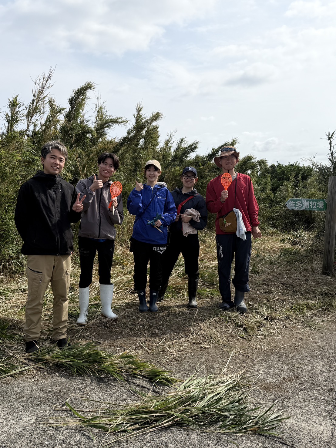 竹島に村おこしボランティアが来てくれました！